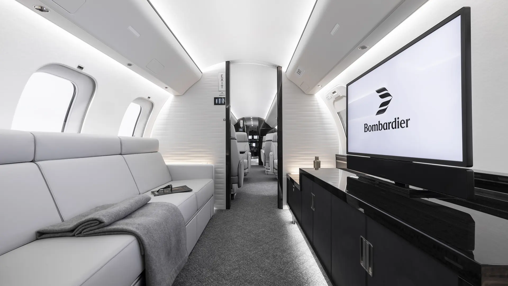 Global 7500 lounge area