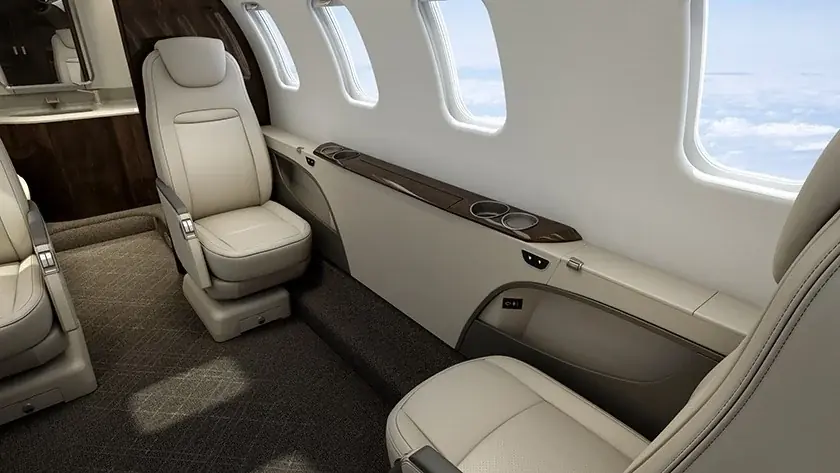 Learjet 75 cabin interior