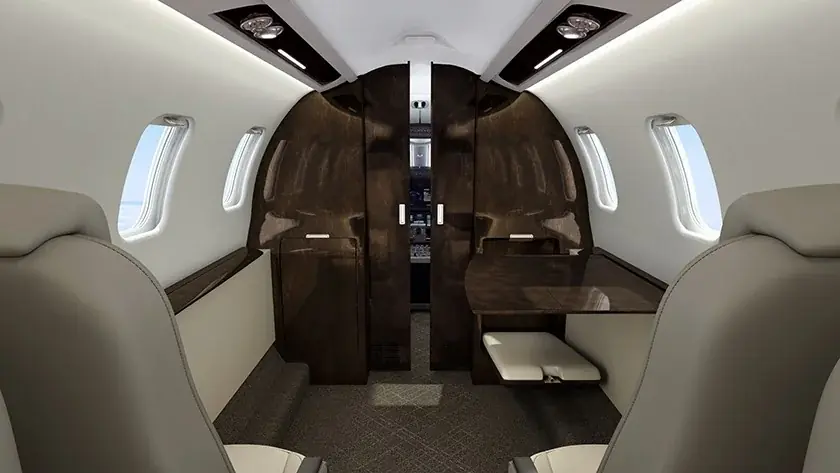 Learjet 75 cabin interior