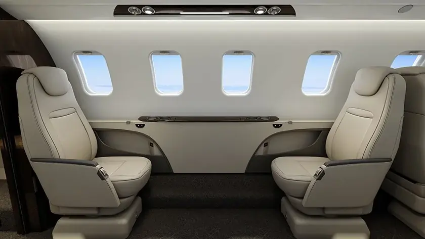 Learjet 75 cabin interior