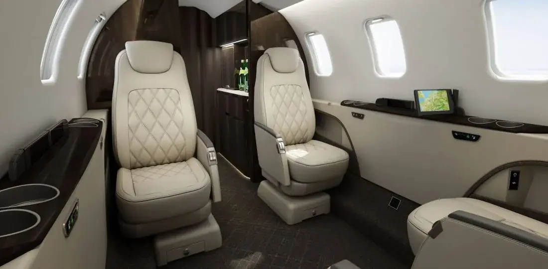 Learjet 75 cabin interior