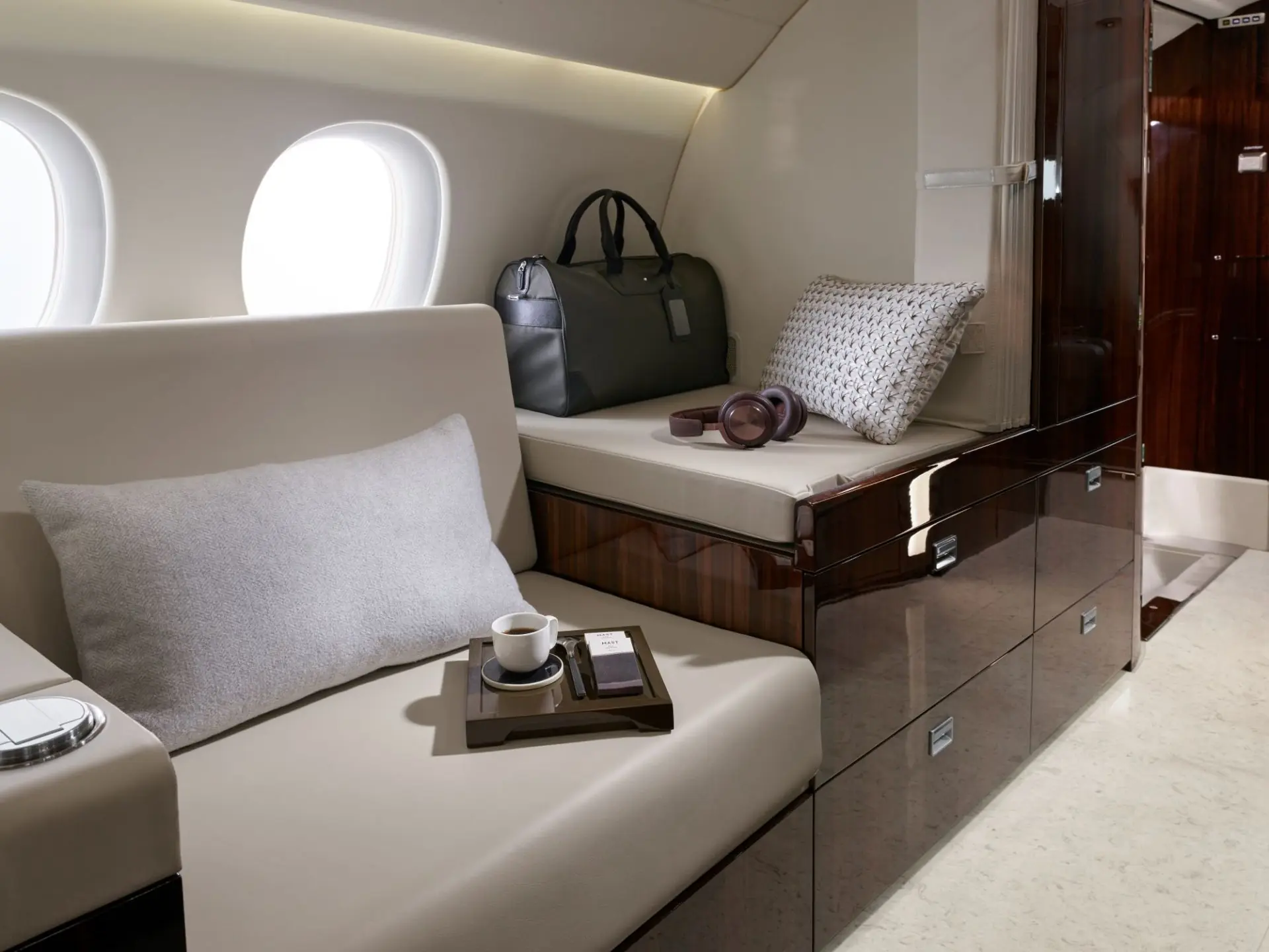 Falcon 8X cabin interior