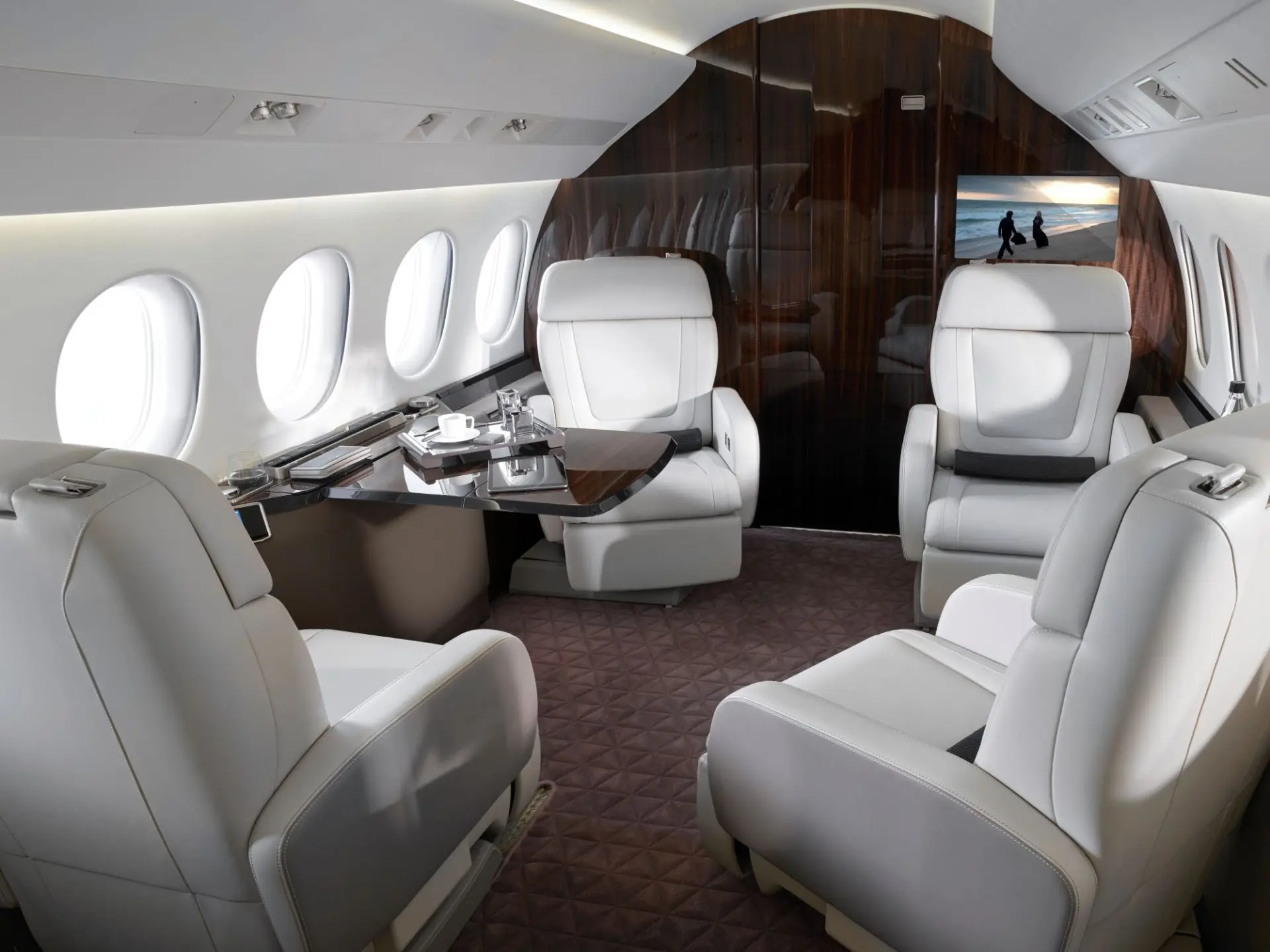 Falcon 8X cabin interior