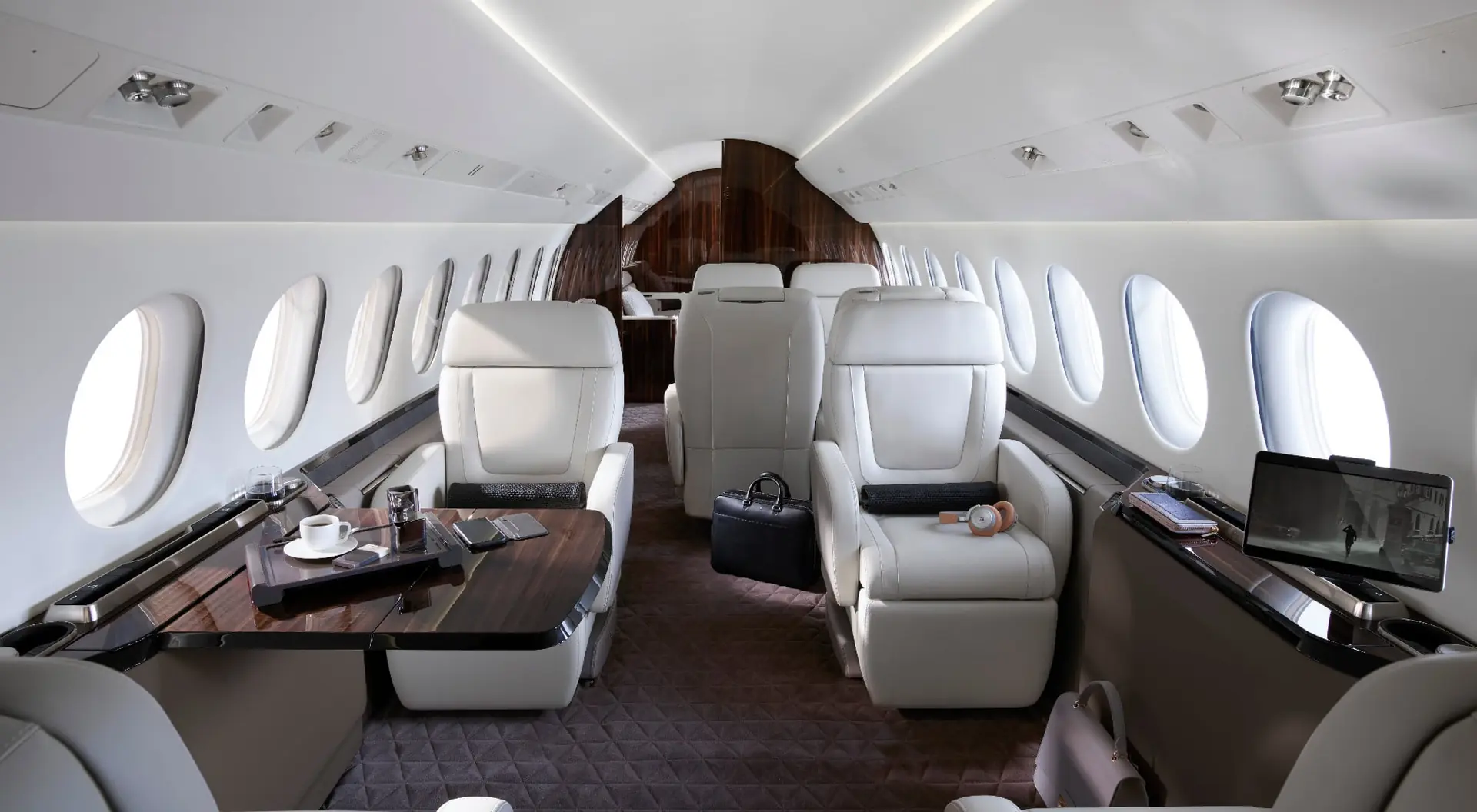 Falcon 8X cabin interior